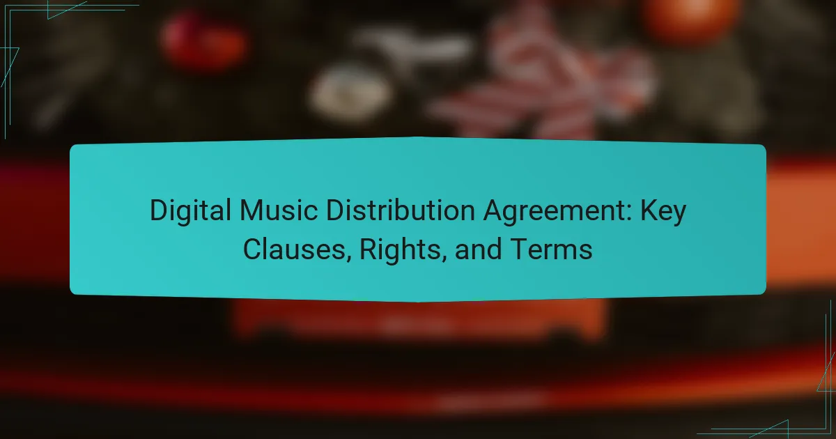 Digital Music Distribution Agreement: Key Clauses, Rights, and Terms