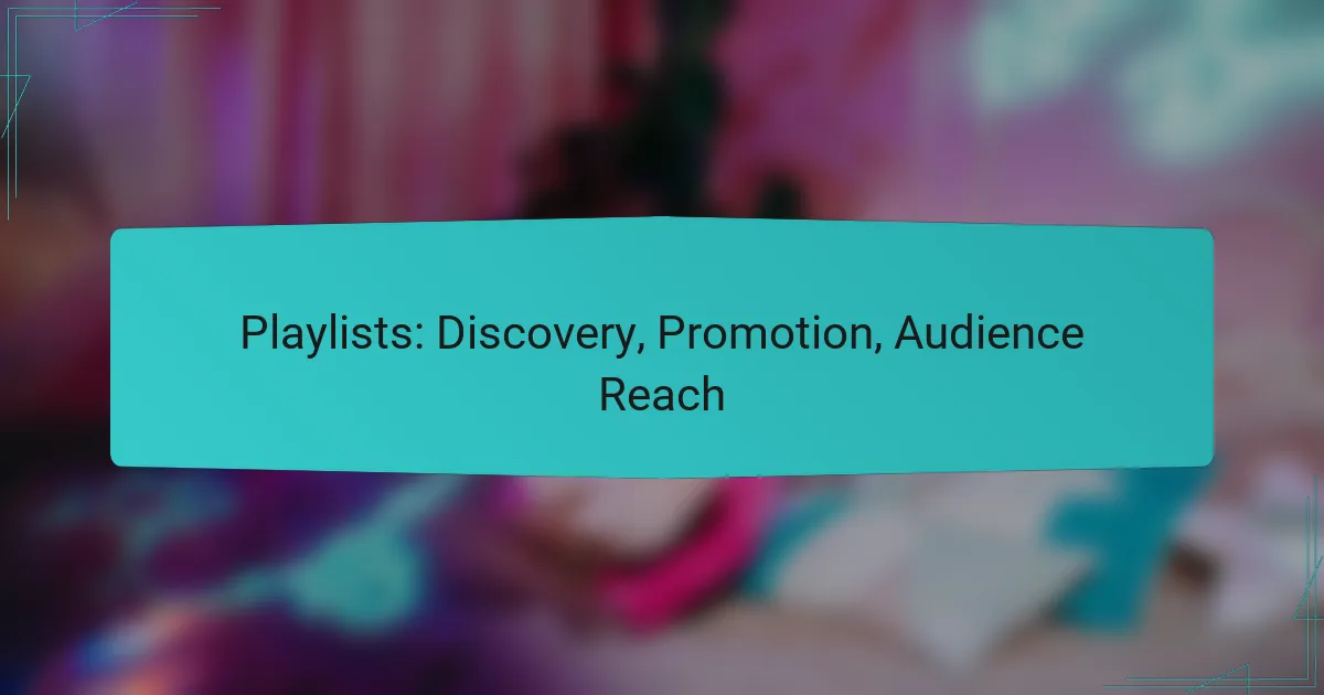 Playlists: Discovery, Promotion, Audience Reach